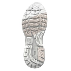 Brooks Ghost 15 - Womens Running Shoes - White/Crystal Grey