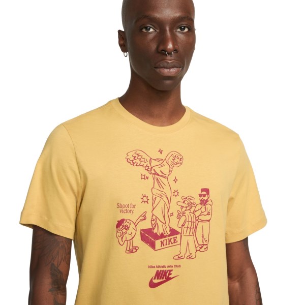 Nike Sportswear Art Is Sport Graphic Mens T-Shirt - Yellow