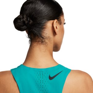 Nike Dri-Fit ADV AeroSwift Womens Running Singlet - Rapid Teal/Black