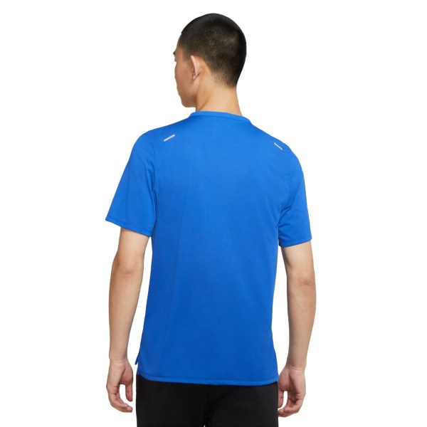 Nike Dri-Fit Rise 365 - Mens Running T-Shirt - Game Royal/Reflective Silver