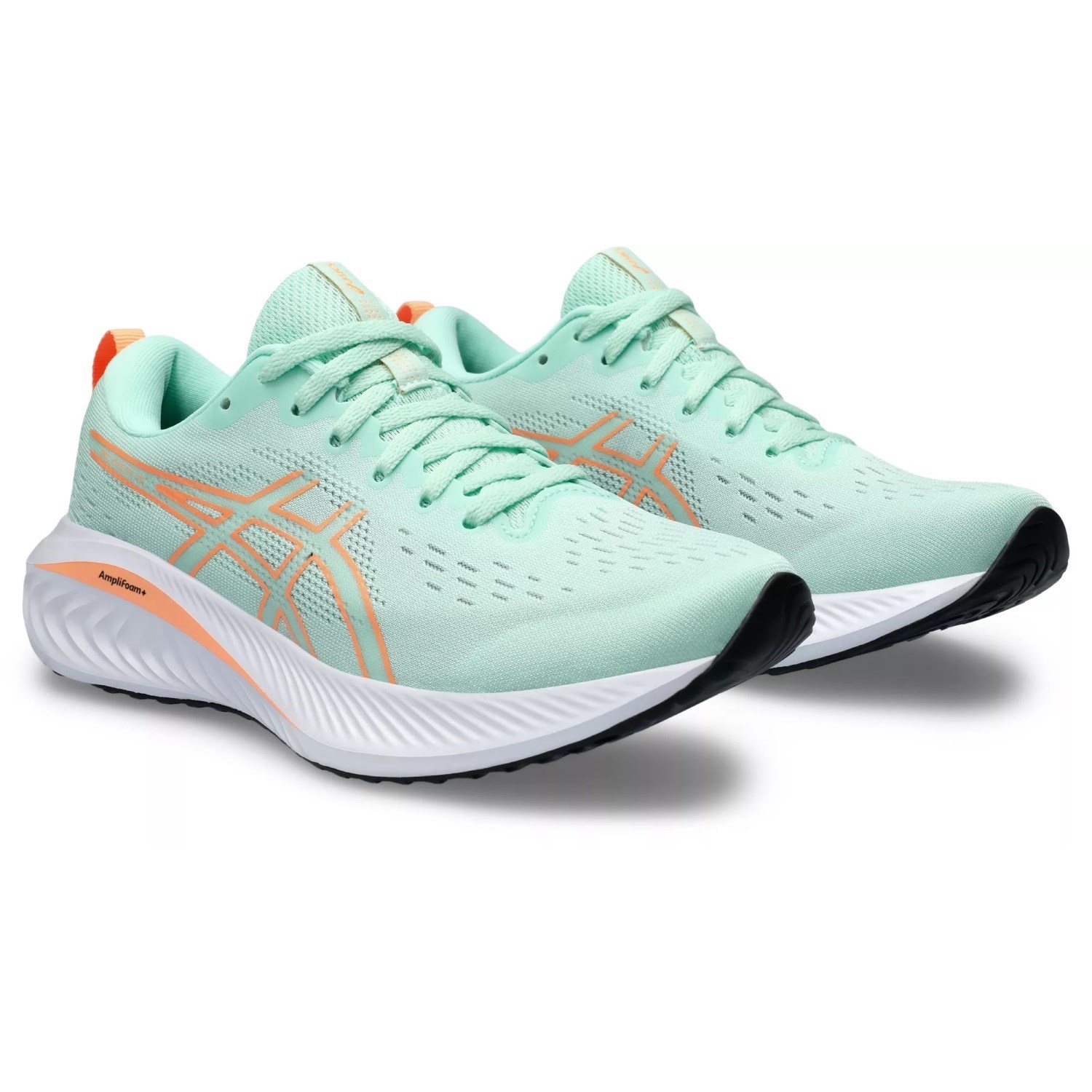 Asics Gel Excite 10 - Womens Running Shoes - Mint Tint/Bright Orange ...