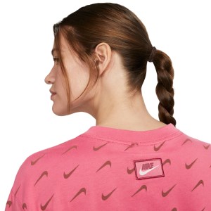 Nike Sportswear Icon Clash Oversized Womens T-Shirt - Archaeo Pink/Cedar