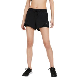 Nike Flex Essential 2-in-1- Womens Training Shorts - Triple Black/White