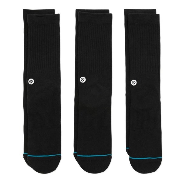 Stance Icon Mens Socks - 3 Pack - Black