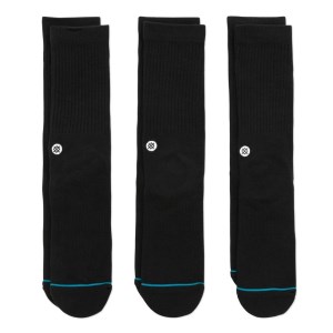 Stance Icon Mens Socks - 3 Pack - Black