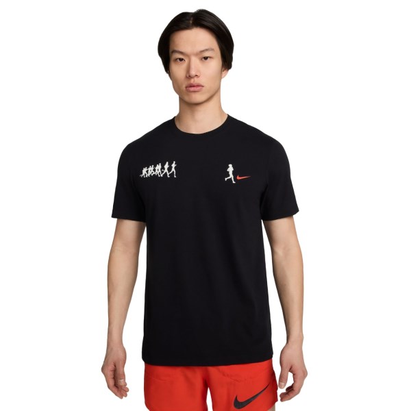 Nike Dri-Fit Run Energy Mens T-Shirt - Black