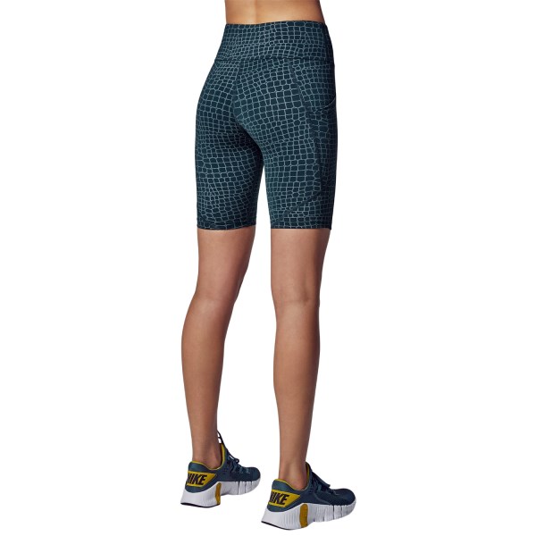 Running Bare All Star Womens Bike Shorts With Pocket - Rooney Teal
