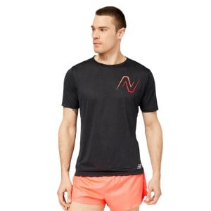 New Balance Impact Run Mens Graphic Running T-Shirt