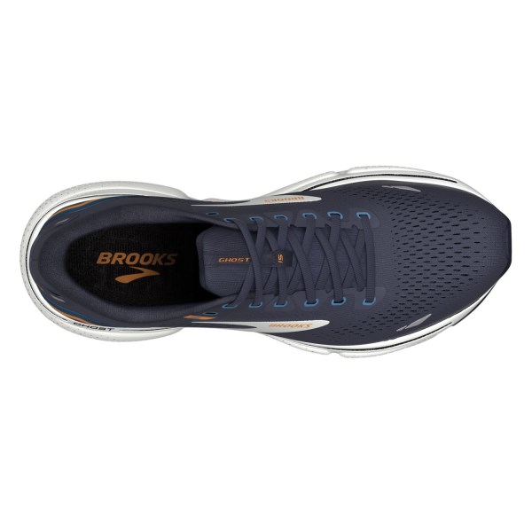 Brooks Ghost 15 - Mens Running Shoes - Peacoat/Blue/Orange