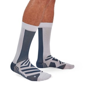 On Running Mens Running High Socks - Navy/Lilac