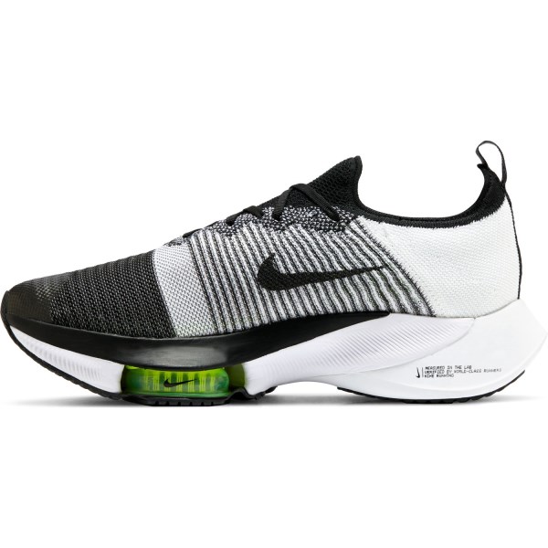Nike Air Zoom Tempo Next% - Mens Running Shoes - Black/White/Volt