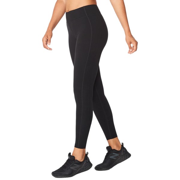 2XU Form Mid-Rise Womens Full Length Compression Tights - Black/Silver