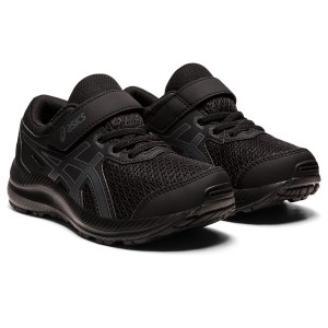 Asics Contend 8 PS - Kids Running Shoes - Black/Carrier Grey