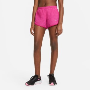 Nike Dri-Fit Tempo Kids Girls Running Shorts - Fireberry/White/Fireberry