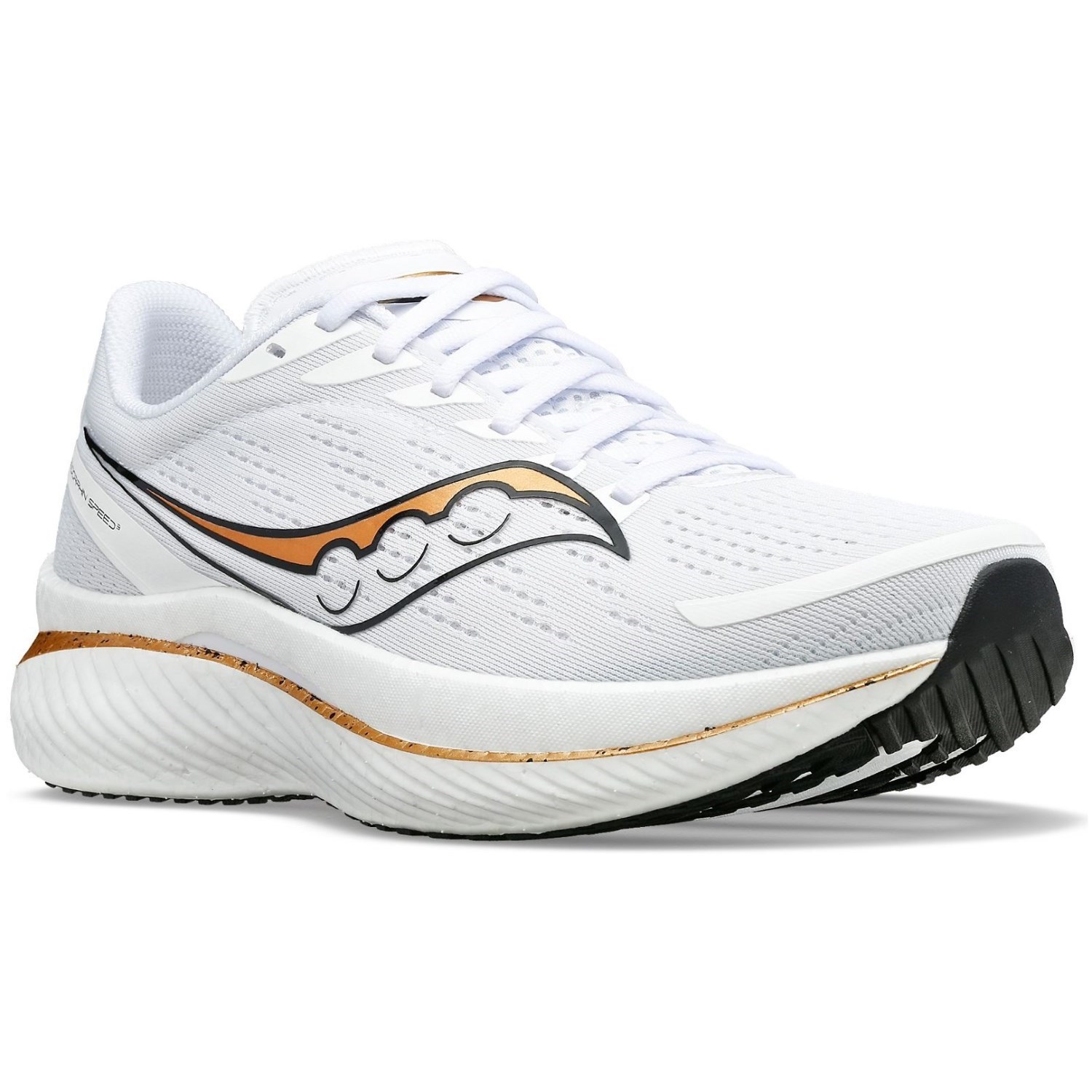 Saucony Endorphin Speed 3 - Mens Running Shoes - White/Gold | Sportitude