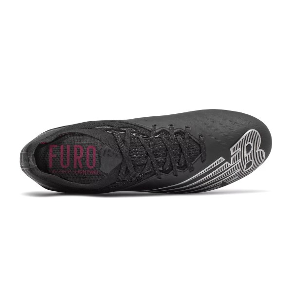 New Balance Furon V6+ Leather FG - Mens Football Boots - Black/Alpha Pink