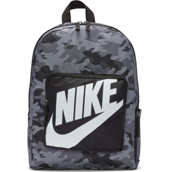 Nike Classic Printed Kids Backpack Bag - Black/Particle Grey/White