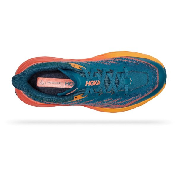 Hoka Speedgoat 5 - Womens Trail Running Shoes - Blue Coral/Camellia