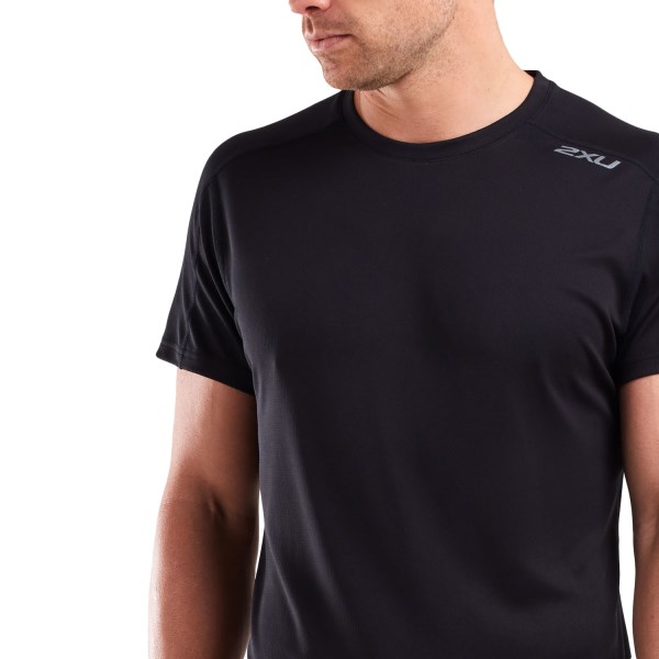 2XU XVent G2 Mens Training T-Shirt - Black/Silver Reflective