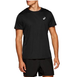 Asics Silver Mens Short Sleeve Running T-Shirt