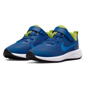Nike Revolution 6 PSV - Kids Running Shoes - Mystic Navy/Photo Blue/Atomic Green