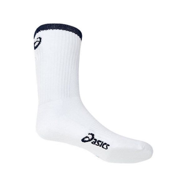 Asics Pace Crew Socks - Brilliant White/Peacoat