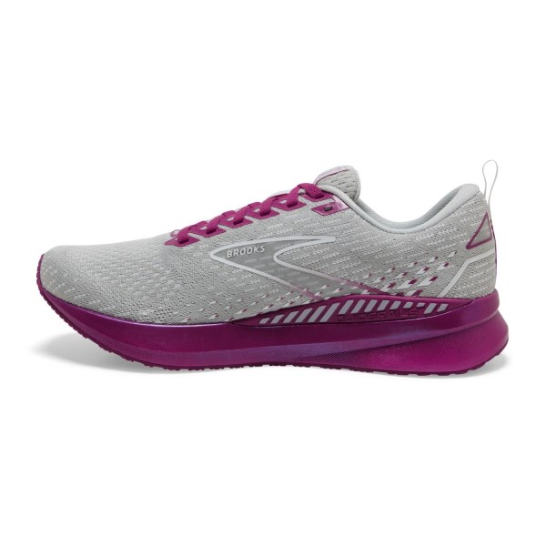 Brooks Levitate GTS 5 - Womens Running Shoes - Grey/Lavender/Baton Rouge