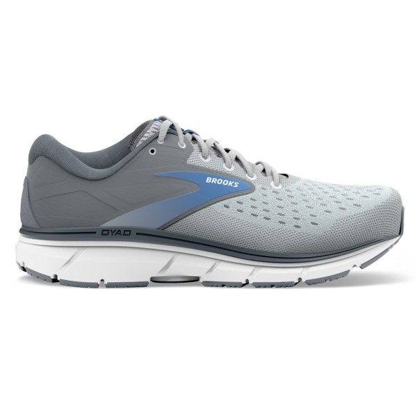 Brooks Dyad 11 - Womens Running Shoes - Grey/White/Blue