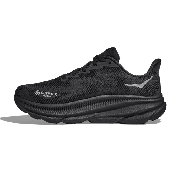 Hoka Clifton 9 GTX - Mens Running Shoes - Black/Black