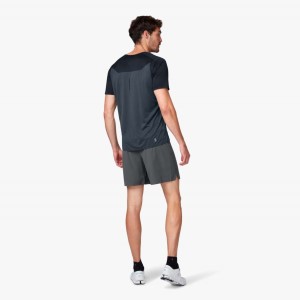 On Running Performance-T Mens Running T-Shirt - Black/Shadow