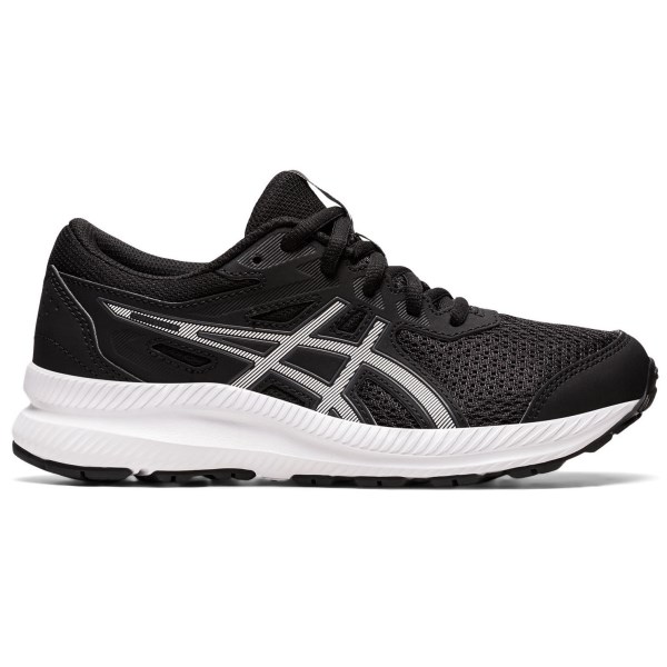 Asics Contend 8 GS - Kids Running Shoes - Black/White