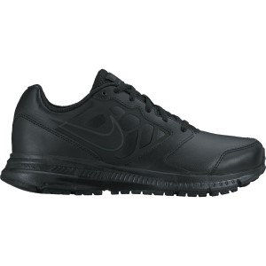 Nike Downshifter 6 Leather GS/PS - Kids School Shoes - Black/Anthracite