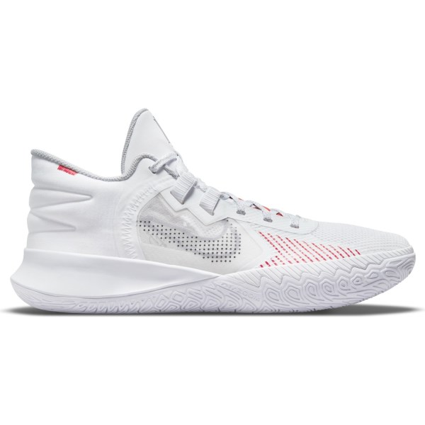 Nike Kyrie Flytrap V - Mens Basketball Shoes - White/Wolf Grey/University Red/Black