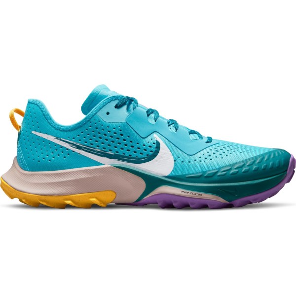 Nike Air Zoom Terra Kiger 7 - Mens Trail Running Shoes - Torquoise Blue/White/Mystic Teal