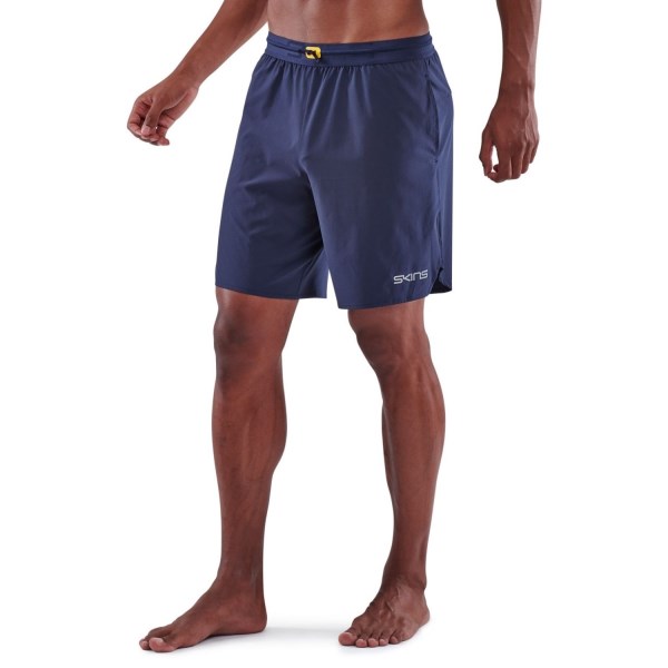 Skins Series-3 X-Fit Mens Running Shorts - Navy Blue
