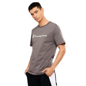 Champion Script Mens Short Sleeve T-Shirt - Hendricks Grey