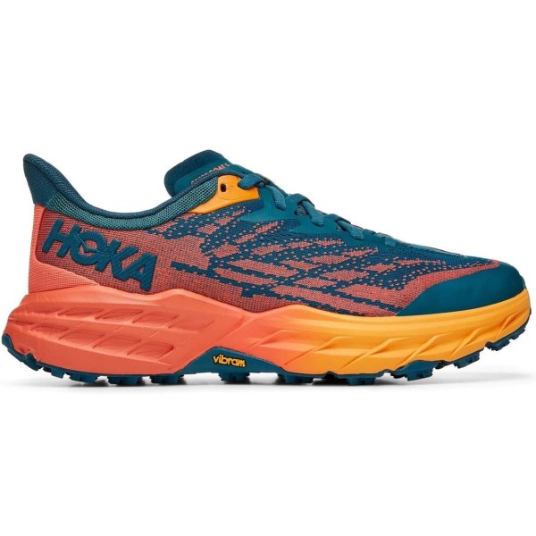 Hoka Speedgoat 5 - Womens Trail Running Shoes - Blue Coral/Camellia