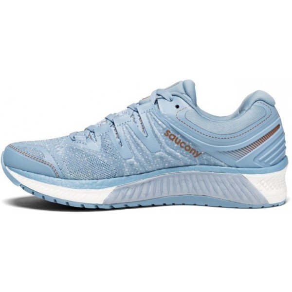Saucony Hurricane ISO 4 - Womens Running Shoes - Light Blue/Denim/Copper