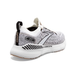Brooks Glycerin StealthFit GTS 20 - Womens Running Shoes - White/Black/Cream