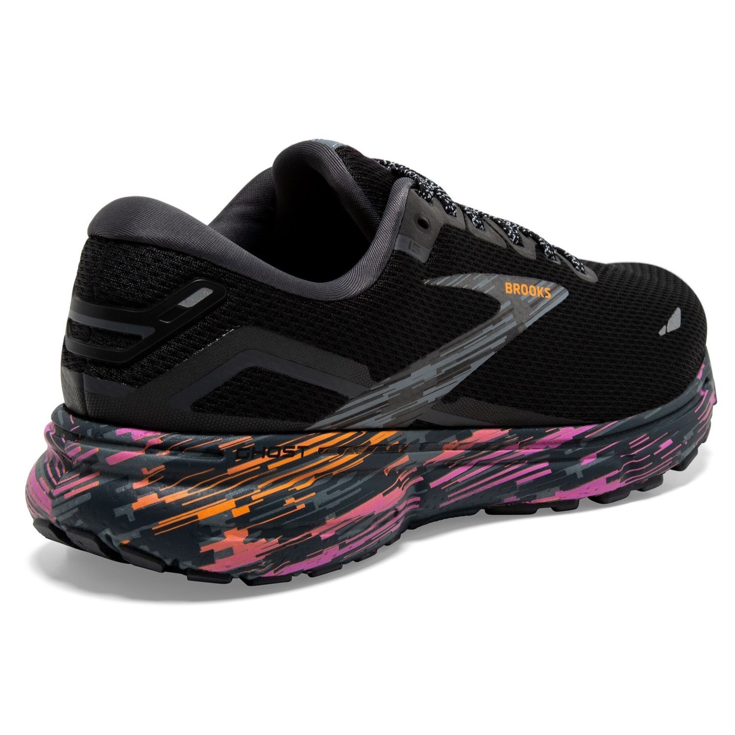 Brooks Ghost 15 - Womens Running Shoes - Black/Phlox/Oriole | Sportitude