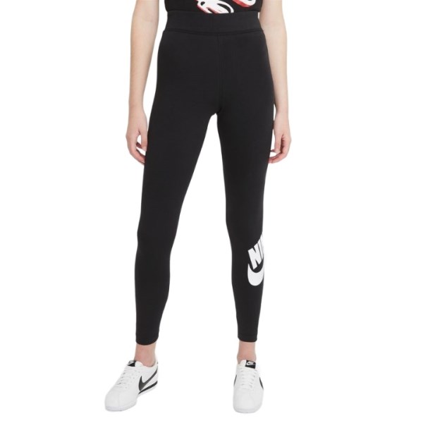 Nike Sportswear Essential Logo Womens High-Waisted Leggings - Black/White