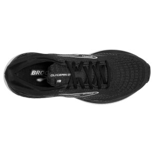 Brooks Glycerin GTS 19 - Mens Running Shoes - Black/White