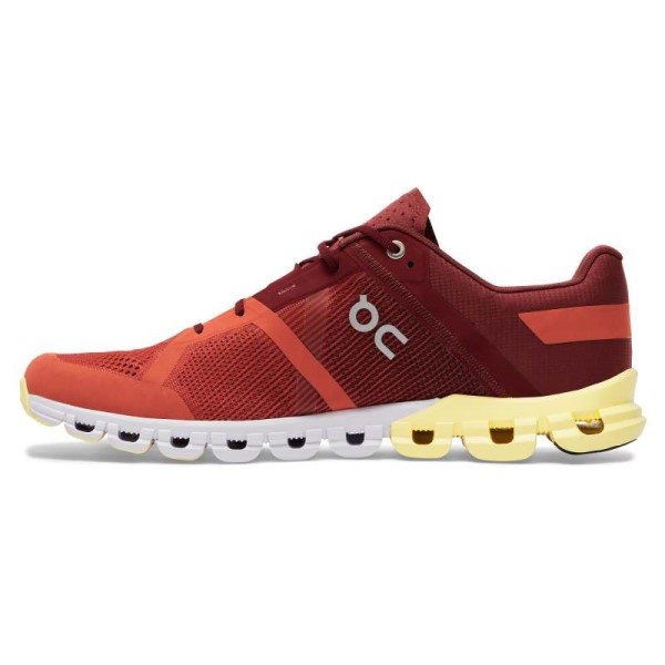 On Cloudflow - Mens Running Shoes - Rust/Limelight