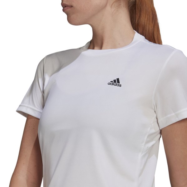 Adidas 3-Stripes Sport Womens Training T-Shirt - White/Black