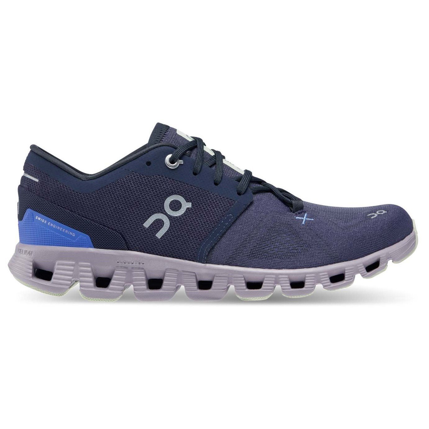 On Cloud X 3 - Womens Running Shoes - Midnight/Heron | Sportitude