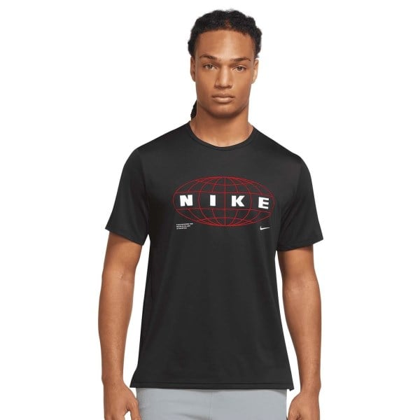 Nike Pro Dri-Fit Graphic Mens Training T-Shirt - Black/White | Sportitude