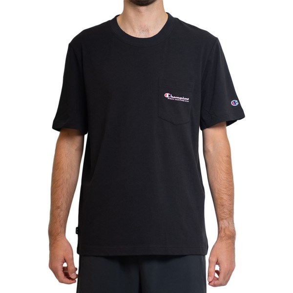 Champion Jersey Script Mens T-Shirt - Black