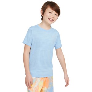 Nike Dri-Fit Miler Kids Running T-Shirt - Psychic Blue