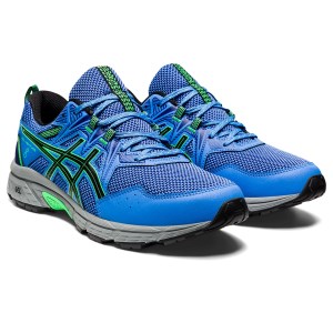 Asics Gel Venture 8 - Mens Trail Running Shoes - Blue Coast/New Leaf
