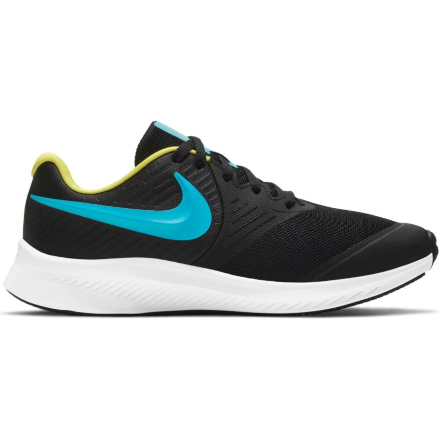 Nike Star Runner 2 GS - Kids Running Shoes - Black/Chlorine Blue/High ...